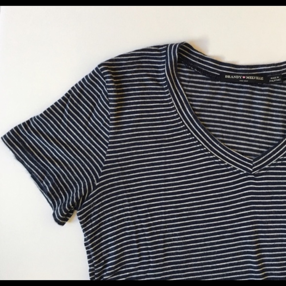 Brandy Melville black and white tee shirt